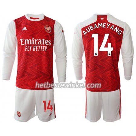 Arsenal Pierre-Emerick Aubameyang 14 Voetbaltenues Kind Thuis 2020/21 - LS (+ Korte broeken)